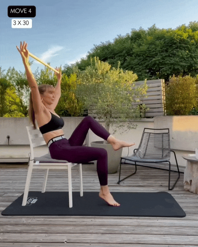 最新上下摇晃的健身椅_瘦小肚子两侧腰动作_扶杆腰腹练习